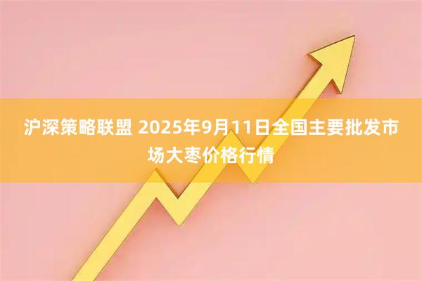 沪深策略联盟 2025年9月11日全国主要批发市场大枣价格行情