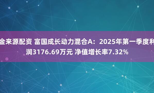 金来源配资 富国成长动力混合A：2025年第一季度利润3176.69万元 净值增长率7.32%