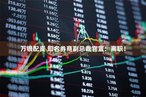 万银配资 知名券商副总裁官宣：离职！