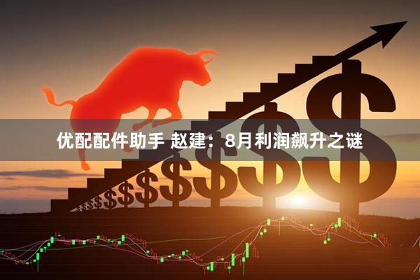 优配配件助手 赵建：8月利润飙升之谜